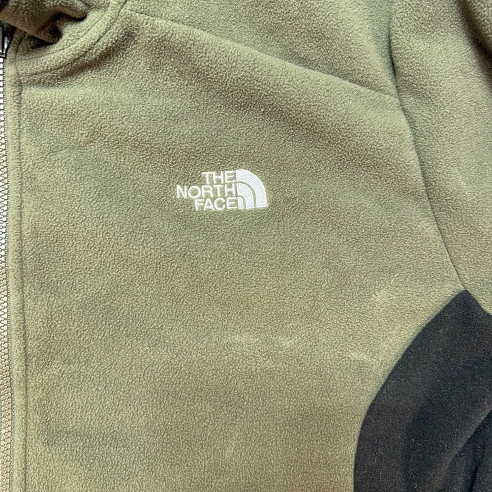 The North Face Fleece Jacket‎ Full Zip Olive Green Outdoors XXL